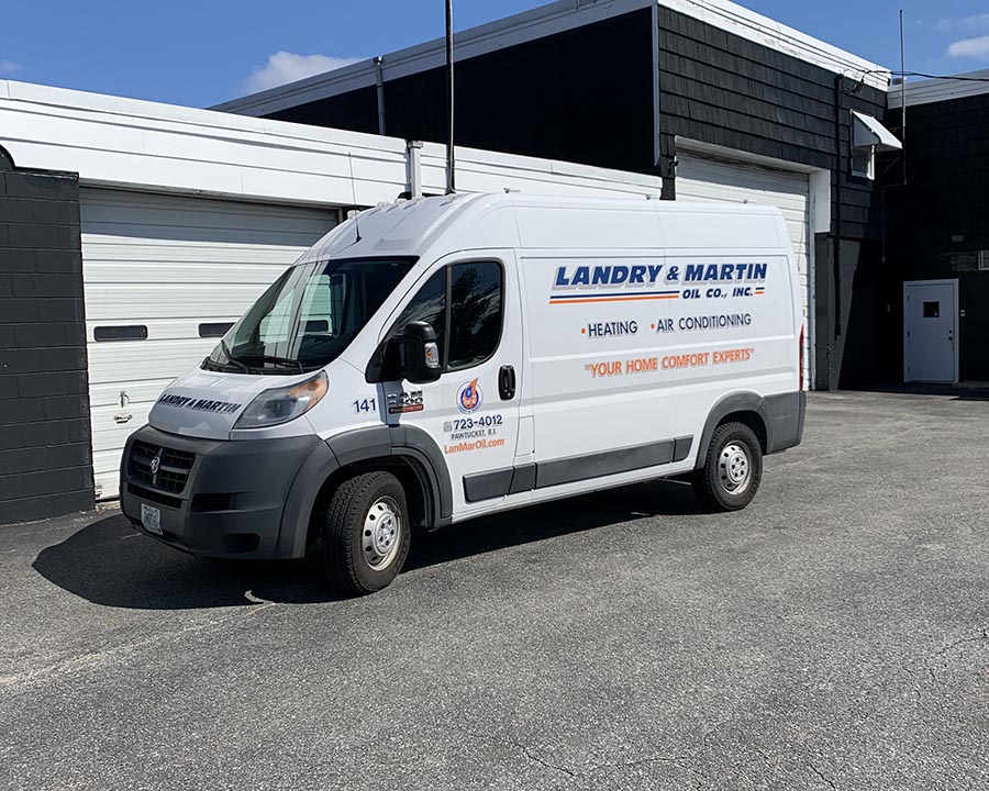 Landry & Martin Heating Service Van in Southeastern MA
