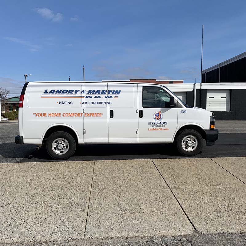 Heating Service Van from Landry & Martin Oil in Rhode Island